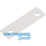 Unterlegplatte eckig zu Schlie�blech St�rke 1,5 mm Aluminium wei� RAL 9010