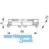 MACO Schlie�teil iS PVC 12/21-13, INOUTIC/THYSSEN, silber (370207)