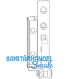 MACO Ecklager DT160, 12/18 mm, links, 160 kg, silber (227477)