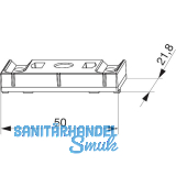 MACO Schlie�teil �ffnungsbegrenzung, f�r Kunststoffprofile, silber (228092)