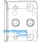 MACO Zwischengetriebe ohne VK, DM -6 mm, Falzluft 12 mm, 18�, 9V, silber (58105)