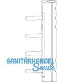 MACO Ecklagerband MAMMUT 180kg PVC, mit 5 mm Tragezapfen L=23 mm, titan (228141)