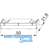 MACO Auflauf f�r Bodenschwelle TROCAL und GKG, Rahmenteil, silber (370252)