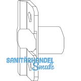 MACO Anpressverschluss einbohrbar Rahmenteil, Eurofalz 20 mm 9V (97528)