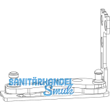 MACO Ecklager POWER f�r Bodenschwelle, 13V, rechts, silber (227286)