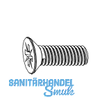 MACO Senkschraube f�r Achsstiftsicherung M4 x 12 mm Pozidrive Tricoat-Evo