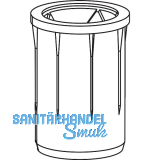 ROTO E-Tec Control NT/NX Einschlagh�lse f�r MVS/MTS Kontaktelemente silber