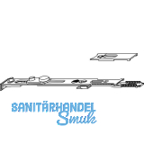 MACO MT Kippverschluss unten f�r Fenster, FFH 500-1800 mm (52432)