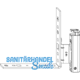MACO Falzecklagerband AS mit �V, 12/20-13 mm, links, 120 kg, silber (54705)