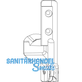 MACO Ecklager TO, 4/18 mm, rechts, 130 kg, silber (55237)