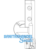 MACO Ecklager TO, 12/20 mm, rechts, 130 kg, silber (54722)