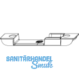 MACO Schlie�teil, Falzluft 4 mm, Versatz 9 mm, universal, silber (30545)