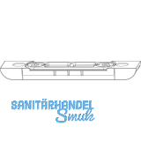 MACO Riegelschlie�teil mit 2 Schlitze, Falzluft 4 mm, Versatz 9 mm (23883)