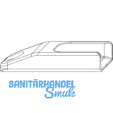 MACO Schlie�teil Falzluft 12 glatt Eurofalz 18 mm 9V 2 Verschraubungen silber