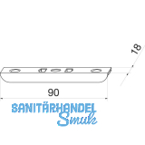 MACO Schlie�teil �ffnungsbegrenzung, 4L, 9V, silber (55988)