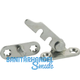 MACO Drehkipp-Begrenzer 1-fl�gelig, links, Stahl verzinkt silberf�rbig (10891)