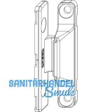 MACO Anpressverschluss, Fl�gel- und Rahmenteil Holz, silber (52389)
