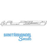 MACO Kantriegel unten, f�r 4 mm Falzluft, R8, L=170 mm, silber (55409)