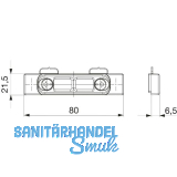 MACO Riegelschlie�teil PVC 12/20- 9, TROCAL 900, silber (26507)