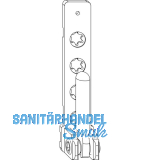 MACO Ecklager PVC, mit 3 mm Positionszapfen, 100 kg, silber (52483)