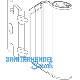 MACO Bandwinkel AS/PVC 12/20-13 mm, inkl. Abdeckkappe wei� (55009)