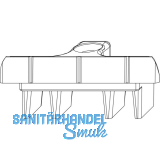 MACO Schlie�teil f. gegen�berliegende Beschlagsnut, 3-flg. Fenster (34618)