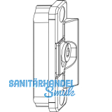 MACO Anpressverschluss verdeckt Fl�gelteil 9V f�r Beschlagsnut,silber (220219)