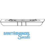 MACO Riegelschlie�teil mit 2 Schlitze, Falzluft 4 mm, Versatz 13 mm (209338)