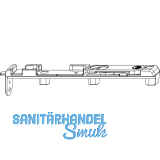 MACO MM Kantriegel unten links MM-KS, f�r Beschlagsnut, silber (214446)