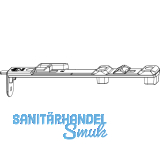 MACO MM Kantriegel oben rechts MM-KS, f�r Beschlagsnut, L=165mm, silber (214336)