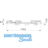 MACO Kippschlie�teil PVC 12/20-13, ALUPLAST/REHAU/SCH�CO, rechts, silber