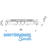 MACO Riegelschlie�teil PVC 12/20-13, REHAU/OSMOPANE/VIVA PLAST, silber (26460)