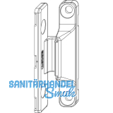 MACO Anpressverschluss, Fl�gel-und Rahmenteil Holz f. �-Dichtung, wei� (21062)
