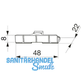 MACO Schlie�teil Standard PVC 12/20- 9 TROCAL 900 silber (34807)