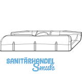 MACO Schlie�teil Falzluft 12 glatt Eurofalz 24 mm 13V silber (34934)
