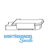 MACO Hubbegrenzung 90�, zum klipsen, PVC natur (355418)