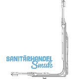 MACO MM Eckumlenkung SFG variabel 1250 mm 1iS mit Spreizhebel silber (202475)