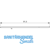 GU Thermostep 204 Trittschwelle P1950, L=3300 mm, Alu silber eloxiert
