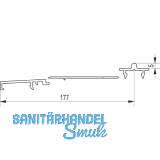 GU Thermostep 204 Trittschwellen-Set 5/177 L=5000 mm IV78 silber