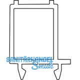 GU Thermostep 204 Abstandsprofil, L=3300 mm, Aluminium silber eloxiert