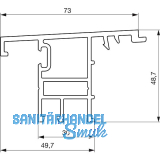 GU Thermostep 204 Wetterprofil 30 P1986, FA 28, L=6700 mm, Alu silber eloxiert
