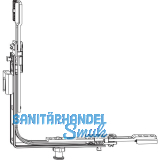 ROTO NT/NX Eckumlenkung Stulp Bodenschwelle unten 1V Falzluft 10 mm silber
