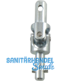 HAUTAU FL190 Kreuzgelenk 8/10, Kurbelstange/Kurbelstange, Stahl verzinkt