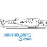 ROTO NT/NX Ecklager Designo 3-fl�gelig Holz Falztiefe 24/30 mm 13V silber rechts