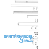 ROTO Patio Alversa Schienen-Set Halteschiene 13 mm verkehrswei� FFB 901-1050 mm