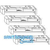 ROTO Patio Alversa Spaltl�ftungsschlie�st�ck-Set PVC PLUS Plan/PLUS Tec links