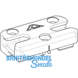 ROTO NT/NX SH-Schlie�st�ck MVS PVC 13V mit Boden KBE/K�MMERLING/TROCAL Zink