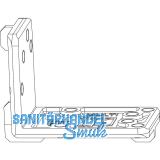 MACO MM Bohrlehre f�r Eck- und Scherenlager POWER Falztiefe 24 mm links