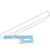 GEZE OL90N/OL95 Abdeckprofil auf Gehrung, L=3000 mm, Alu wei� RAL 9016