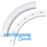 GEZE OL90N/OL95 Eckf�hrung, Schr�g-/Flachbogen bis 150 Grad, Alu wei� RAL 9016